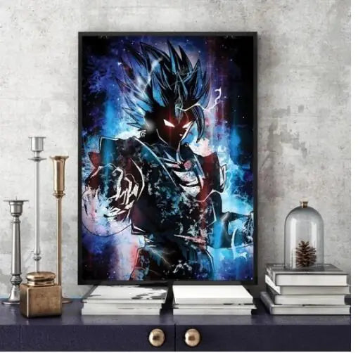 Dragon Ball cuadro / lienzo Goku Super Saiyan azul/negro