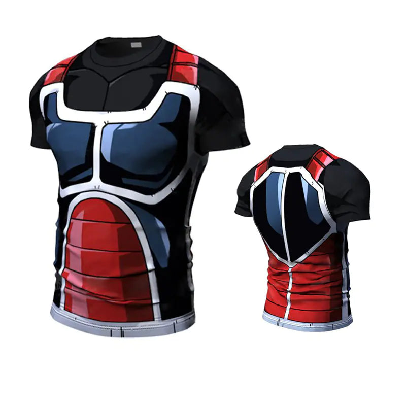 Dragon Ball camiseta elástica manga corta Vegeta varios colores