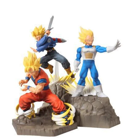 Dragon Ball pack de 3 figuras Edición Androide 18 (Trunks - Vegeta - Goku)