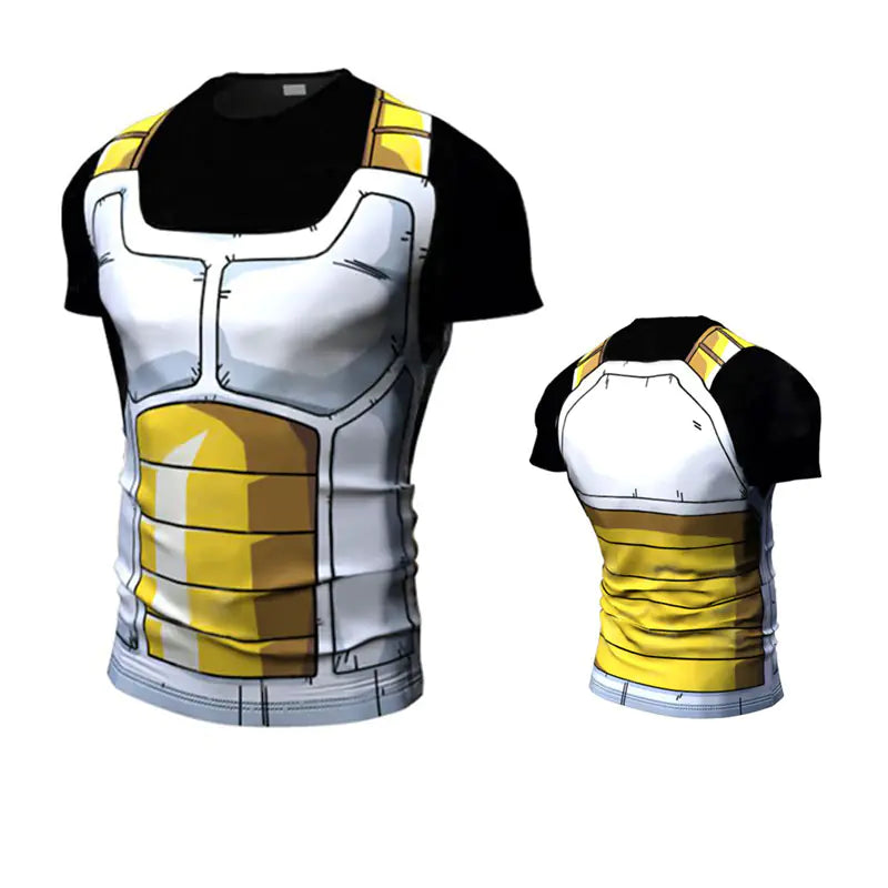 Dragon Ball camiseta elástica manga corta Vegeta varios colores