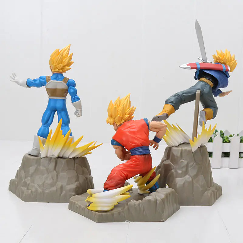 Dragon Ball figura Super Saiyan: Goku - Vegeta - Trunks